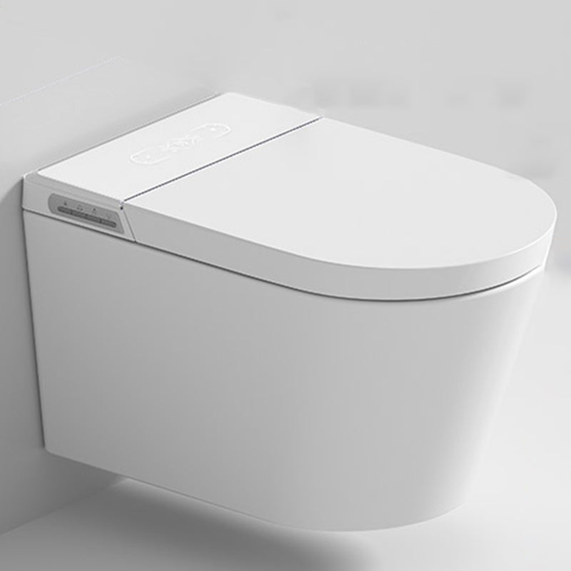 Antimicrobial Wall Hung Toilet Elongated Smart Bidet with Heated Seat