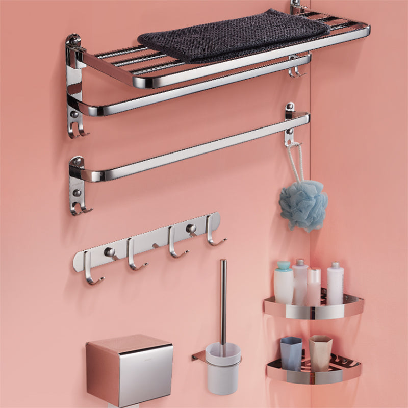 Modern Stainless Steel Bathroom Accessory Kit Towel Bar Paper Holder Bath Hardware Set