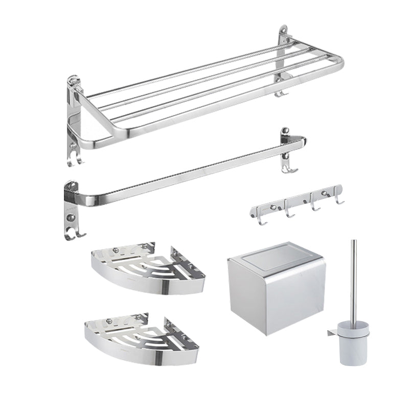 Modern Stainless Steel Bathroom Accessory Kit Towel Bar Paper Holder Bath Hardware Set