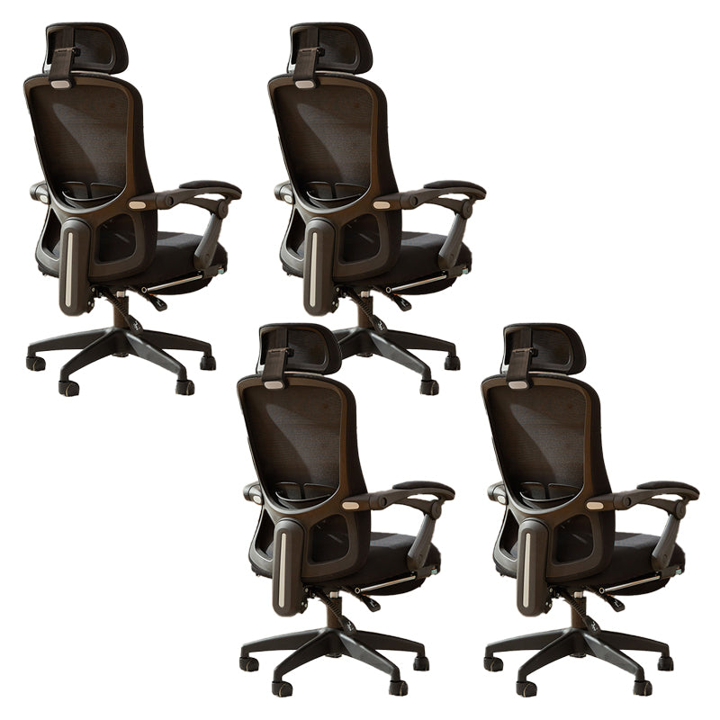 Modern Office Chair Tilt Mechanism No Distressing Ergonomic Desk Chair with Wheels