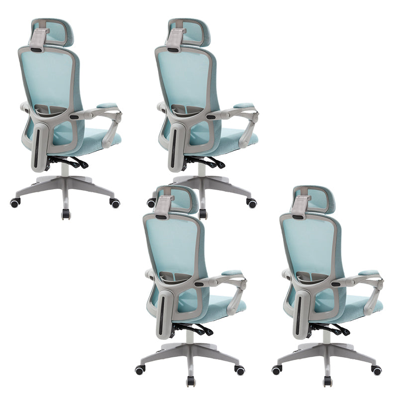 Modern Office Chair Tilt Mechanism No Distressing Ergonomic Desk Chair with Wheels