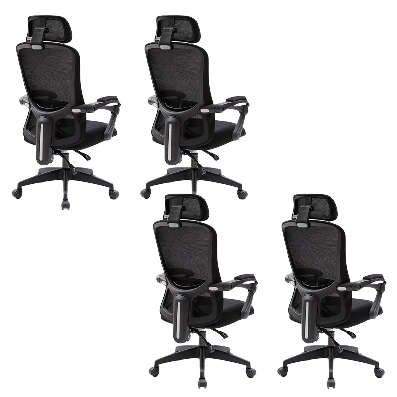 Modern Office Chair Tilt Mechanism No Distressing Ergonomic Desk Chair with Wheels