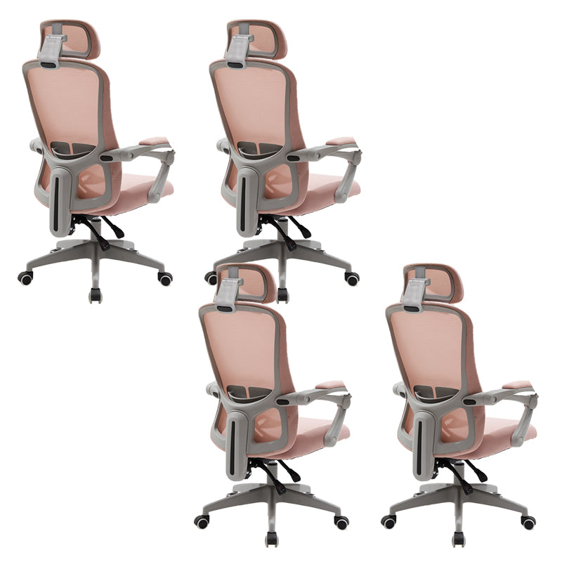 Modern Office Chair Tilt Mechanism No Distressing Ergonomic Desk Chair with Wheels