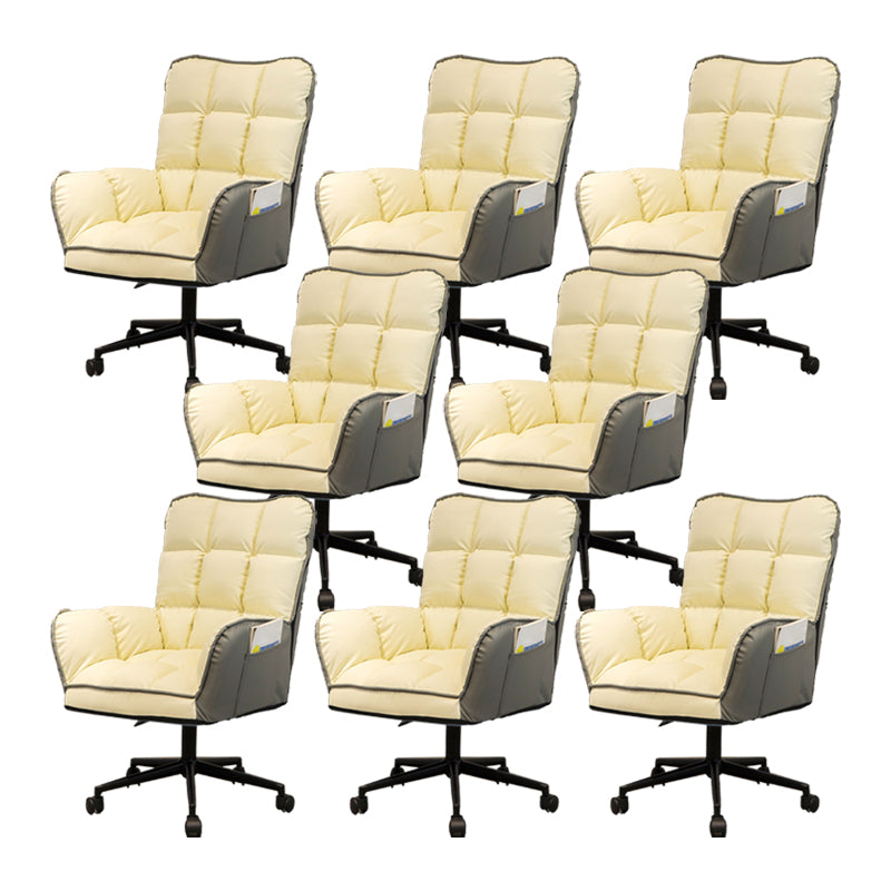 Armless Office Chair Modern No Distressing Ergonomic Desk Chair