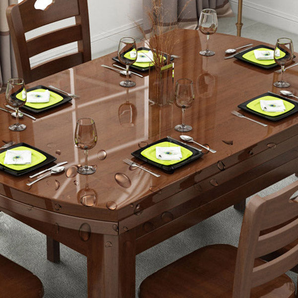 Dining Room Dinner Table 4 Legs Rubberwood Round Dining Table