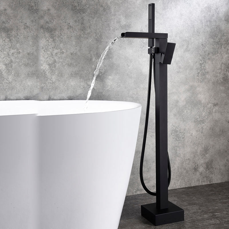 Modern Brass Freestanding Bathtub Faucet with Hose Bathtub Faucet