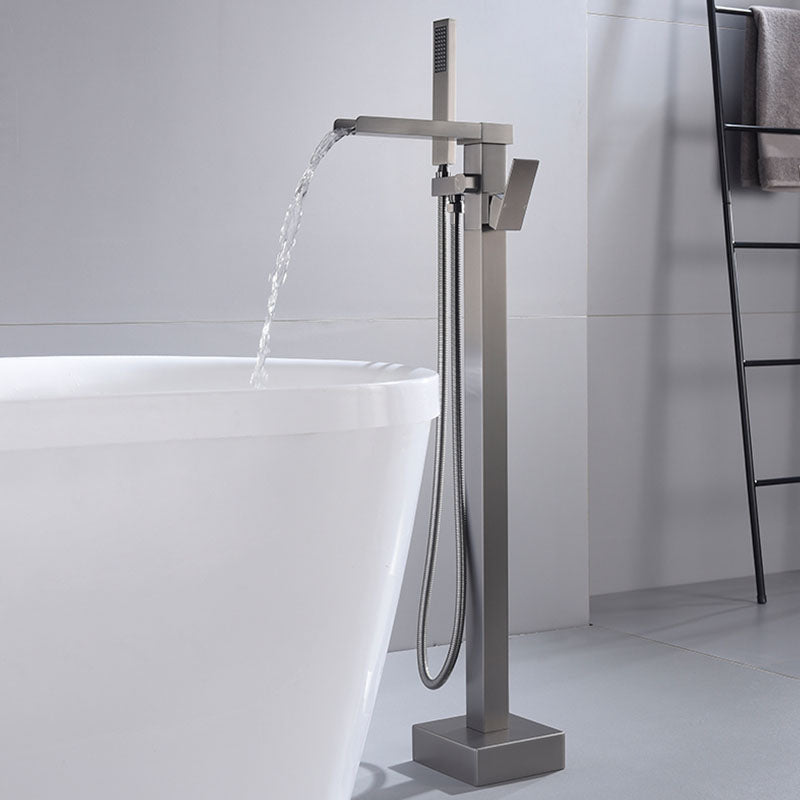 Modern Brass Freestanding Bathtub Faucet with Hose Bathtub Faucet