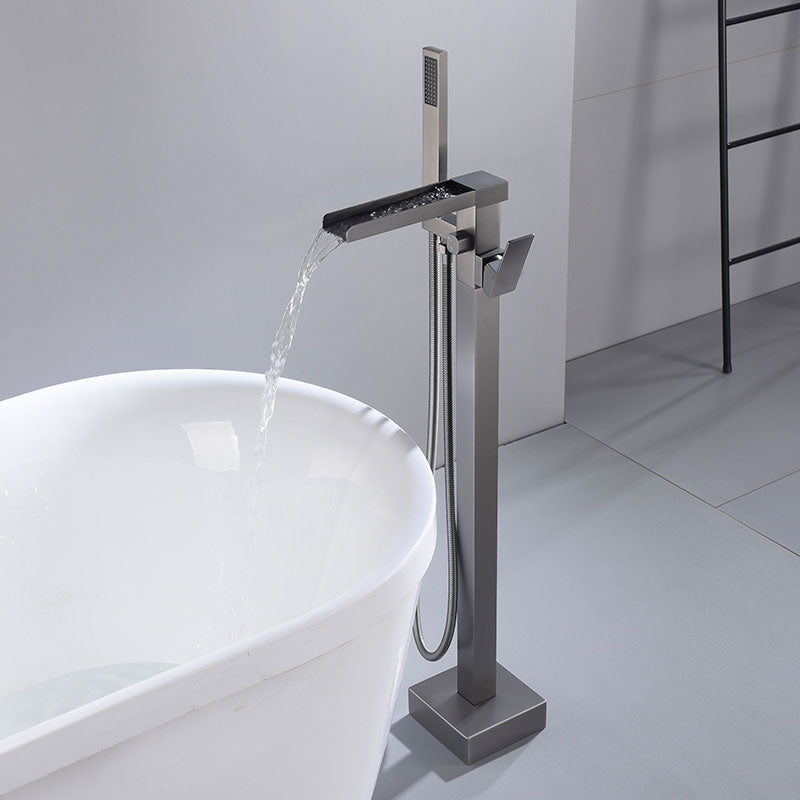 Modern Brass Freestanding Bathtub Faucet with Hose Bathtub Faucet