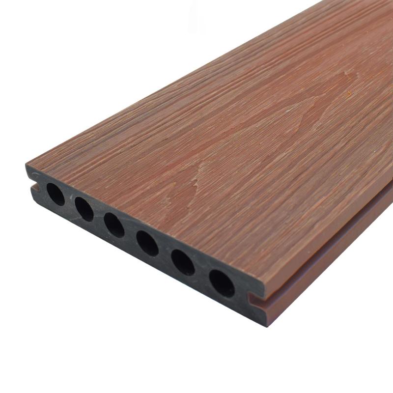 Composite Deck Plank Solid Color Wire Brushed Deck Tiles for Outdoor