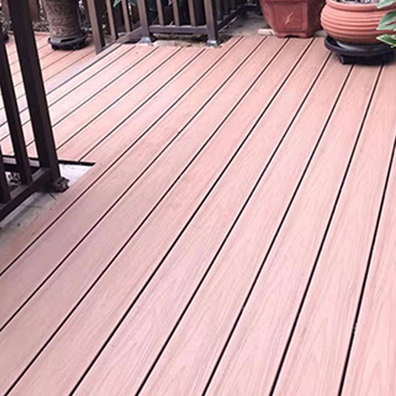 Composite Deck Plank Solid Color Wire Brushed Deck Tiles for Outdoor