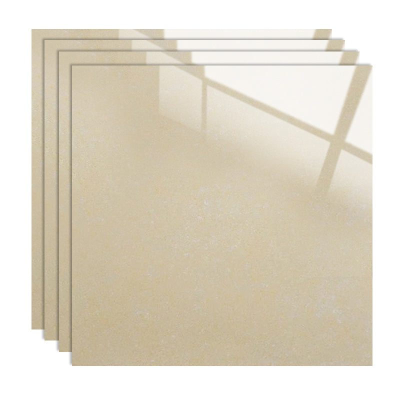 Modern Square Floor Tile Straight Edge Slip Resistant Polished Tile