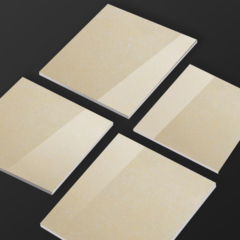 Modern Square Floor Tile Straight Edge Slip Resistant Polished Tile