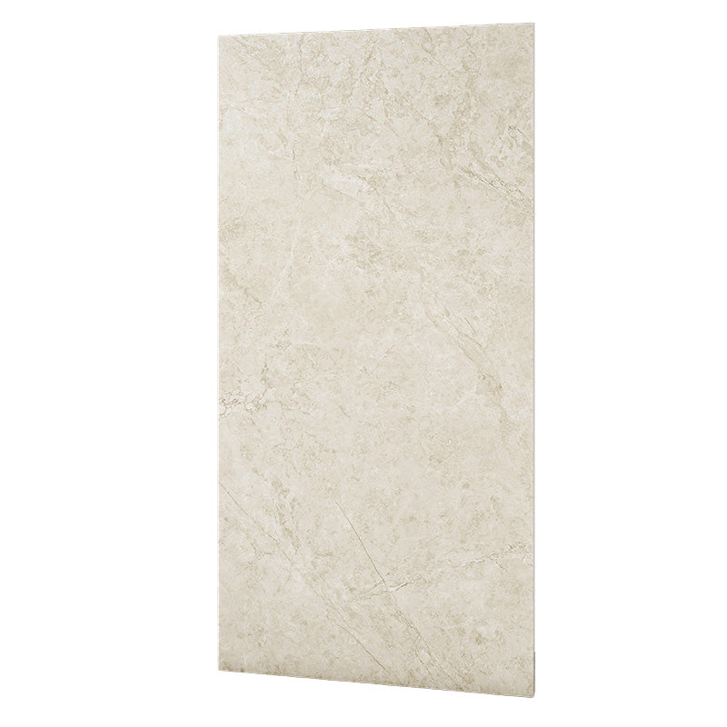 Marbling Rectangle Floor Tile Straight Edge Slip Resistant Matte Tile