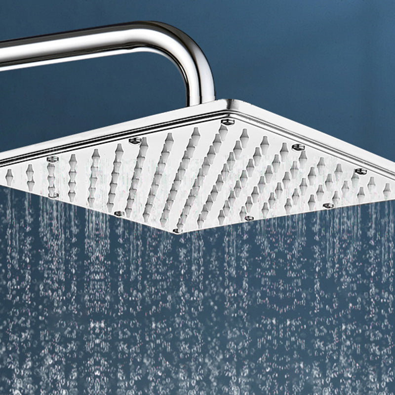 Fixed Square Shower Head Standard Spray Pattern Large Shower Head