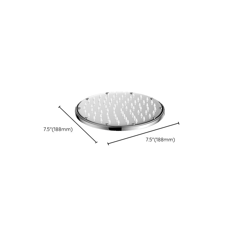 Fixed Square Shower Head Standard Spray Pattern Large Shower Head