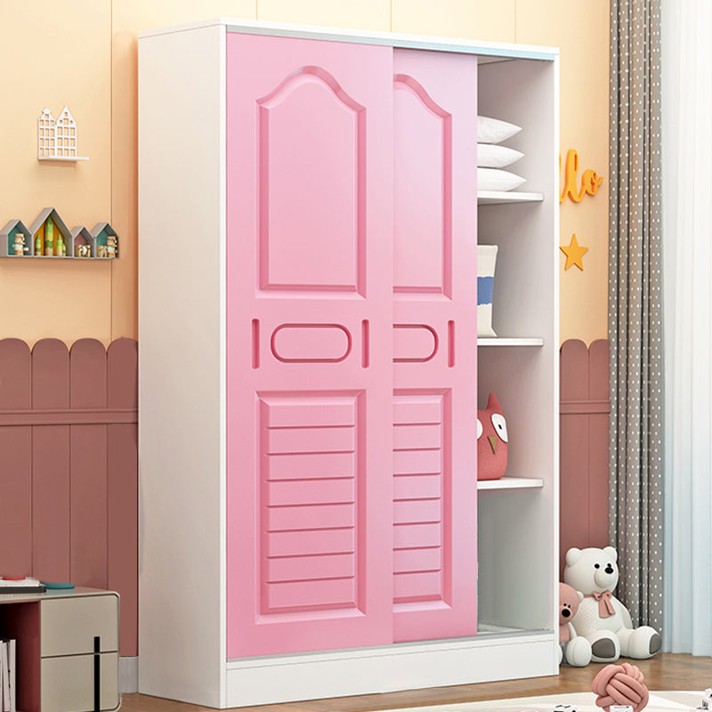 Contemporary Style Wardrobe Armoire Wood Wardrobe Closet With Door