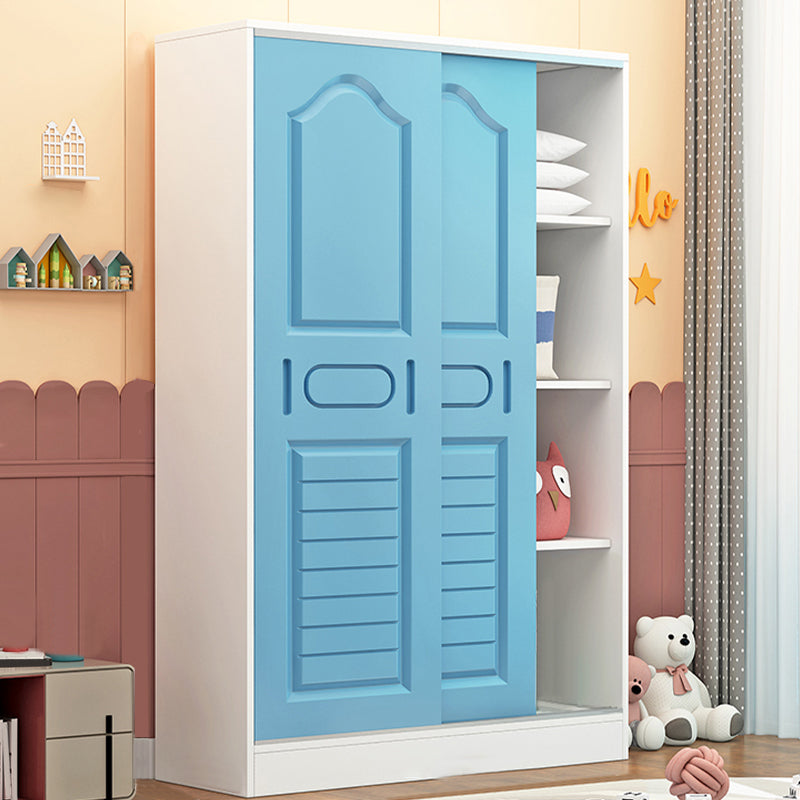 Contemporary Style Wardrobe Armoire Wood Wardrobe Closet With Door