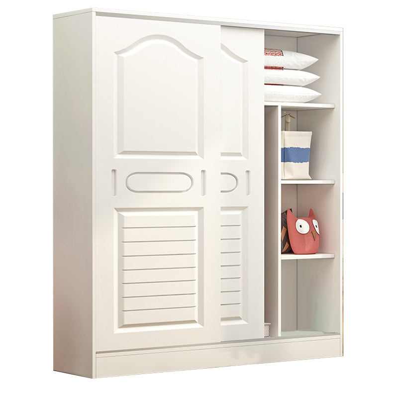 Contemporary Style Wardrobe Armoire Wood Wardrobe Closet With Door