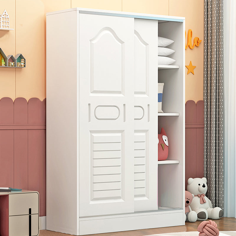 Contemporary Style Wardrobe Armoire Wood Wardrobe Closet With Door