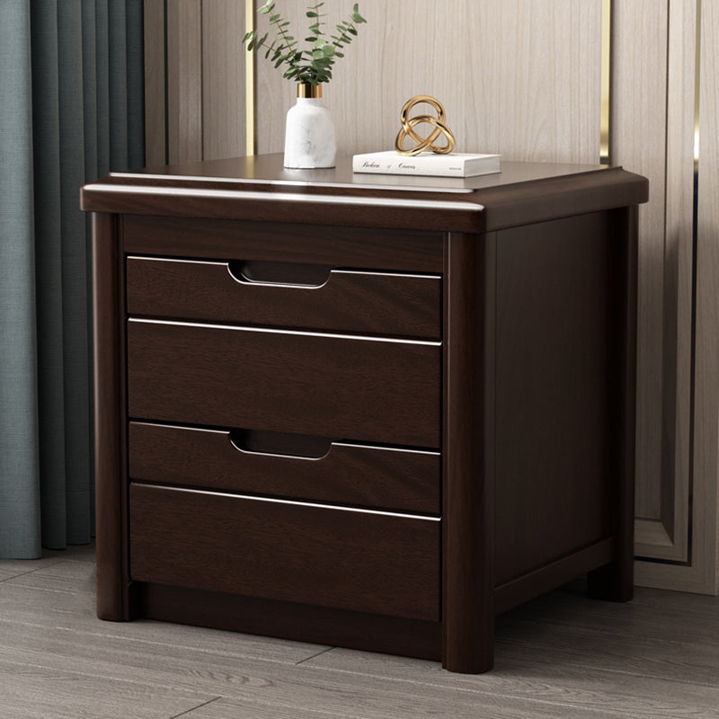 Storage Narrow Nightstand Solid Wood Kids Nightstand with Drawers