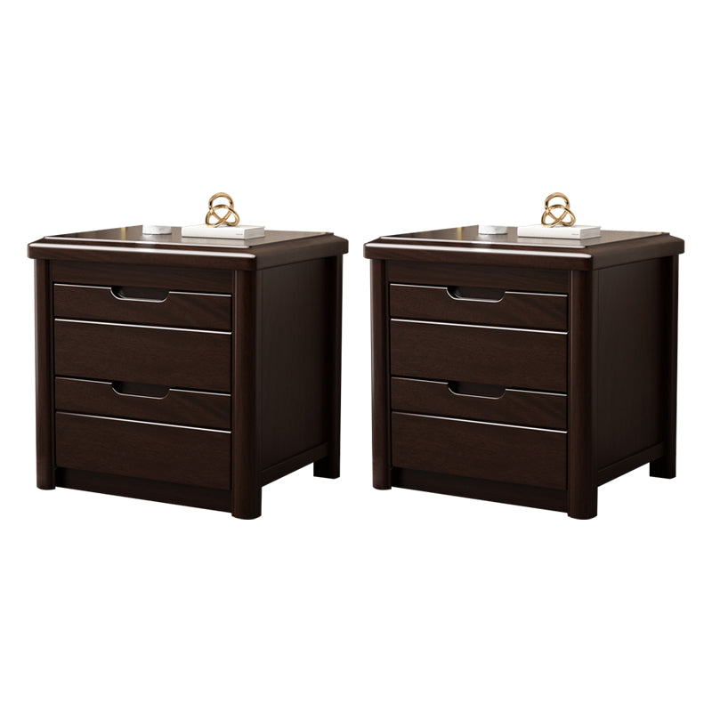 Storage Narrow Nightstand Solid Wood Kids Nightstand with Drawers