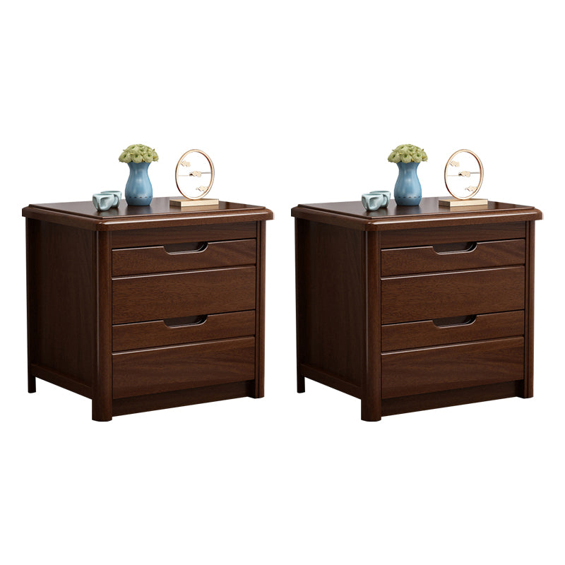 Storage Narrow Nightstand Solid Wood Kids Nightstand with Drawers