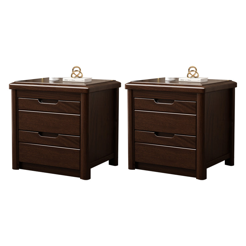 Storage Narrow Nightstand Solid Wood Kids Nightstand with Drawers