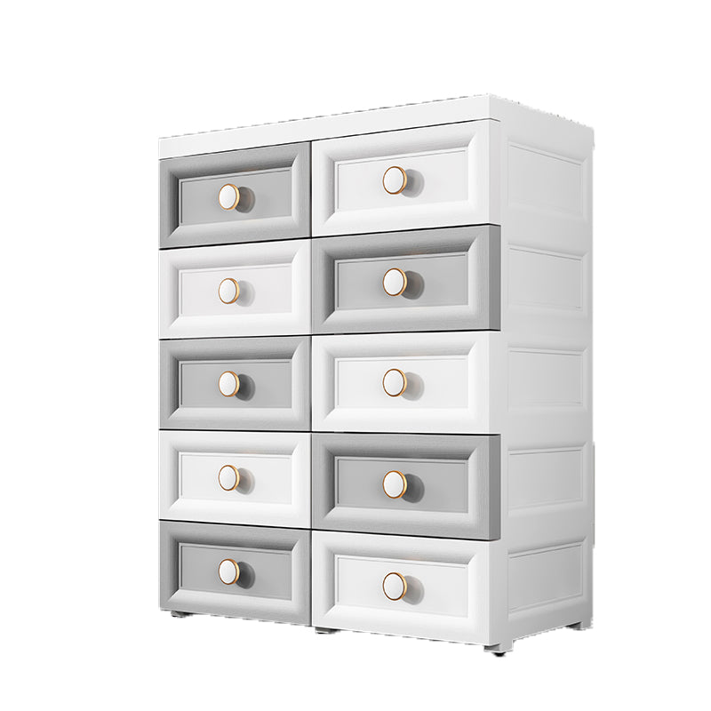 Scandinavian Nursery Dresser Chest Kids Nightstand with 6/5/10/12 Drawers