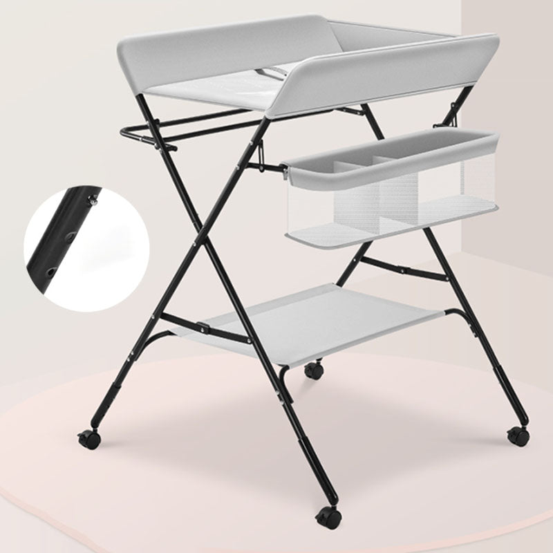 Modern Metal Changing Table Safety Rails Baby Changing Table