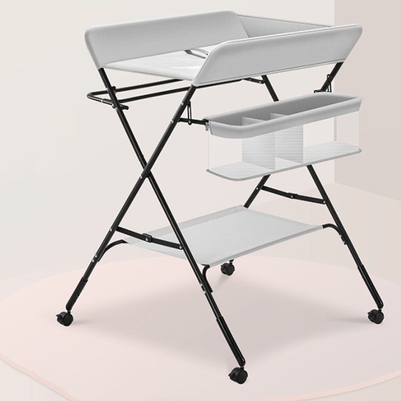 Modern Metal Changing Table Safety Rails Baby Changing Table