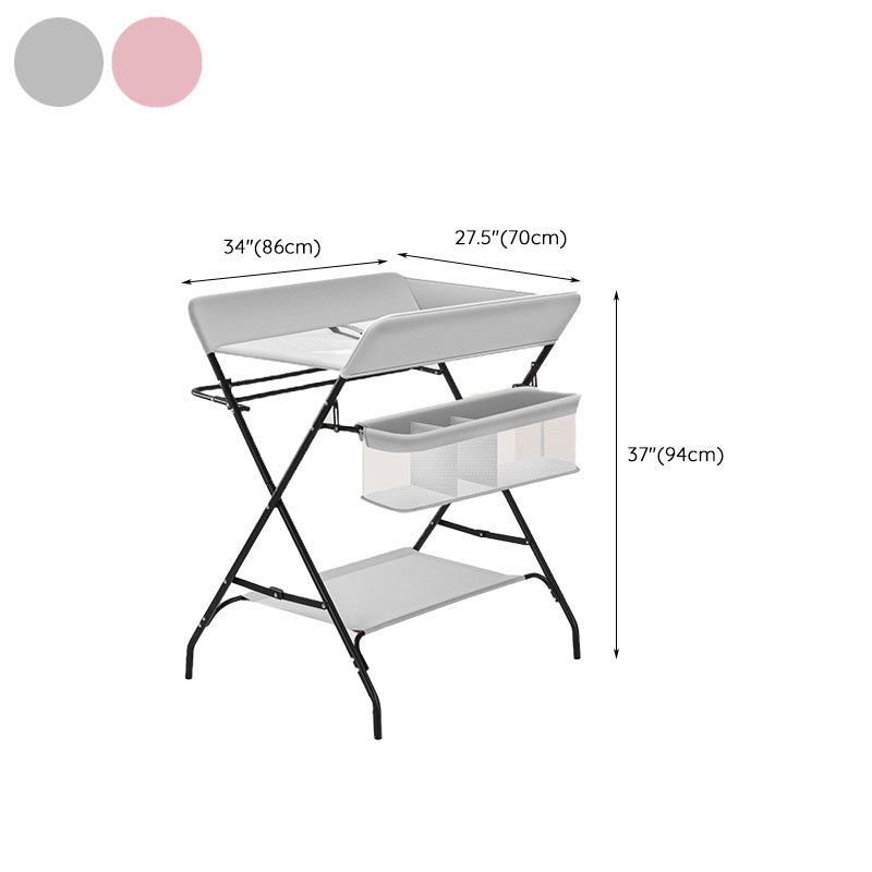 Modern Metal Changing Table Safety Rails Baby Changing Table