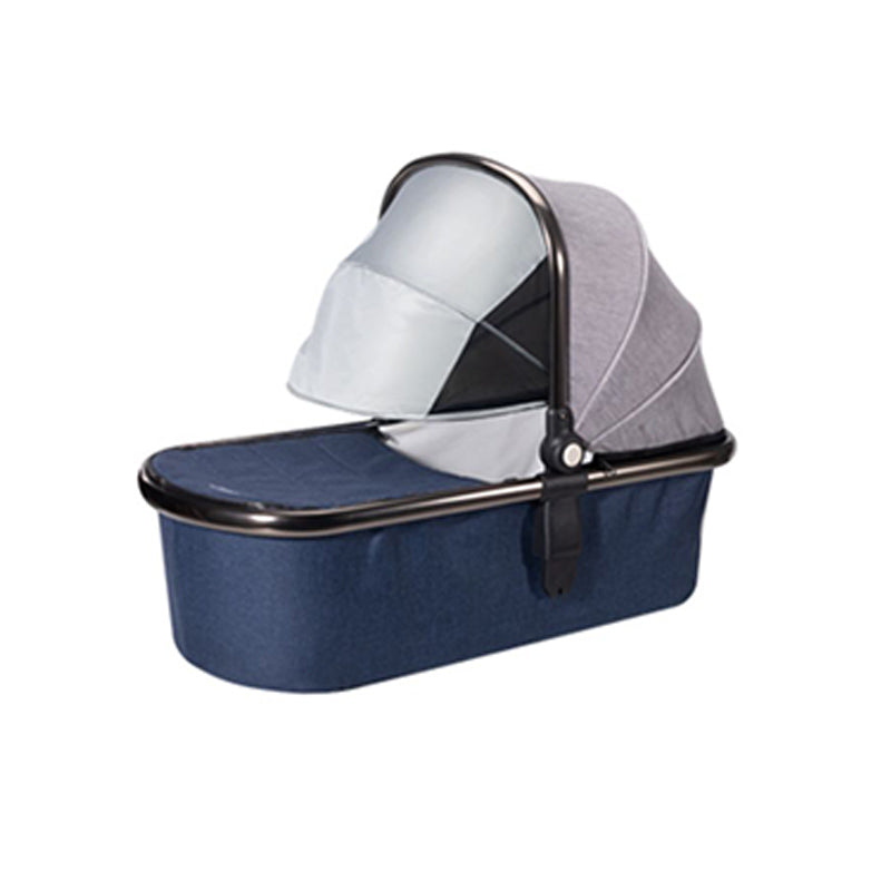 Contemporary Portable Bassinet with Metal Canopy for Newborn