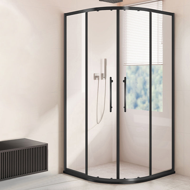 Framed Clear Shower Doors Double Sliding Tempered Shower Bath Door