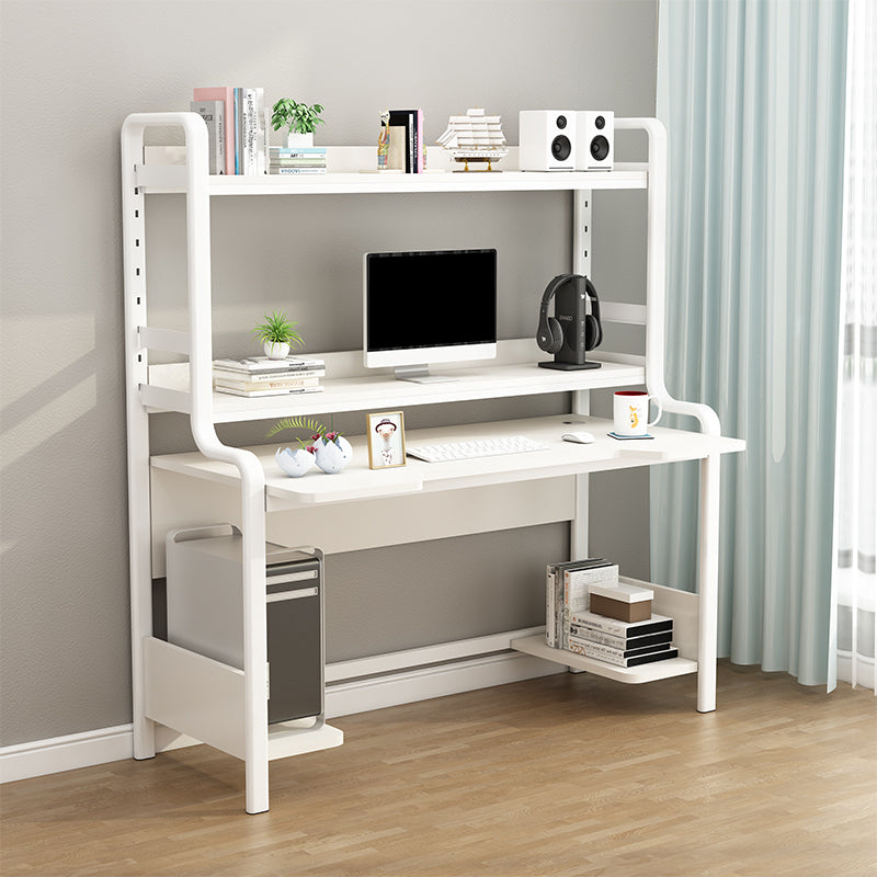 Modern Wooden Children's Desk with Storage Shelves Computer Desk