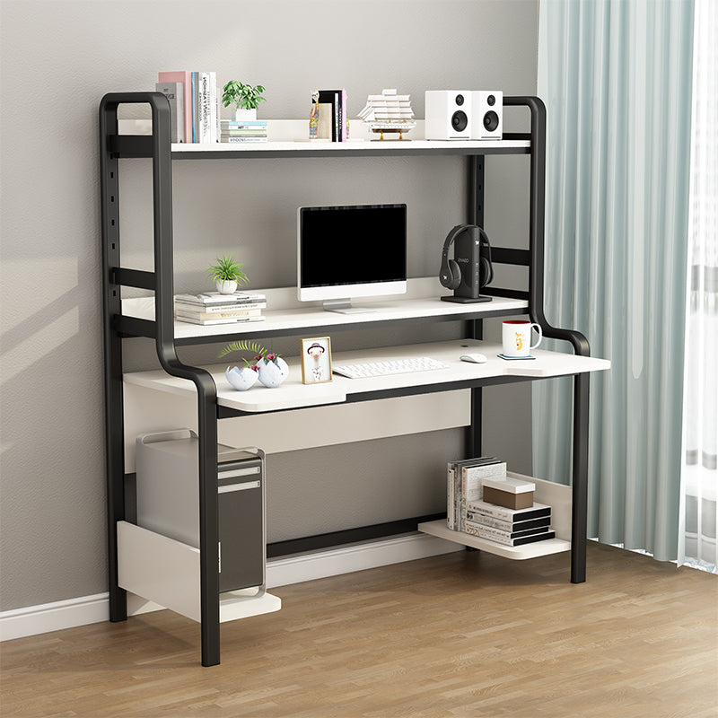 Modern Wooden Children's Desk with Storage Shelves Computer Desk