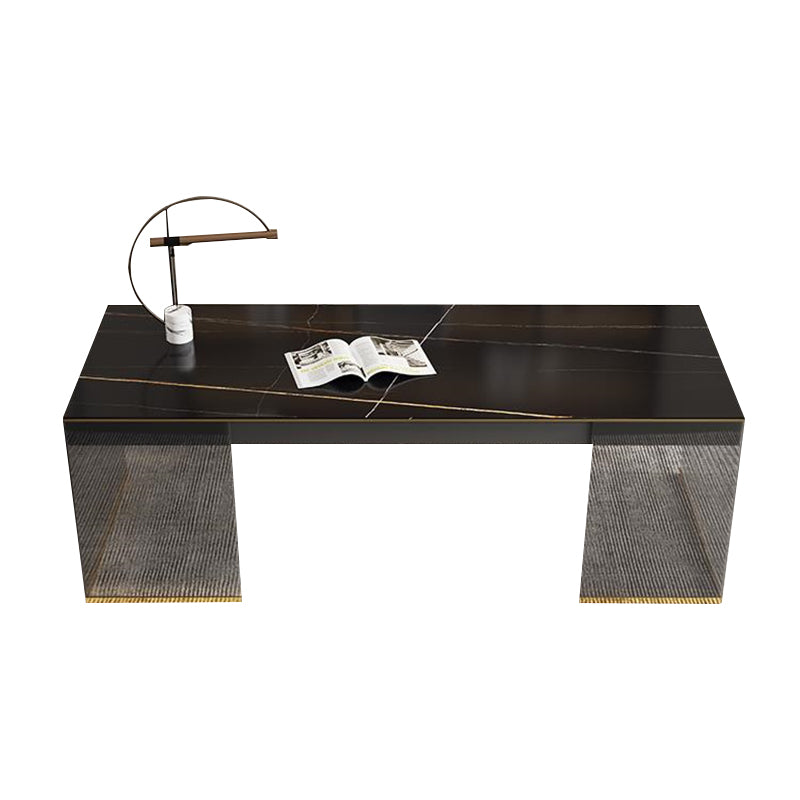 Rectangular Shaped Modern Office Table Office Writing Desk in Black/White