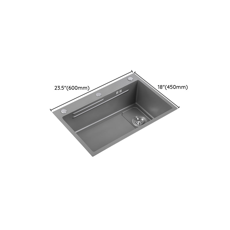 Modern Kitchen Sink Stainless Rectangular Faucet Kitchen Sink