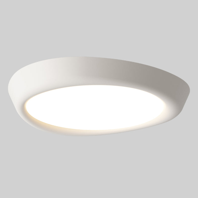 Resin LED Flush Mount Nordic Round Ceiling Light Fixture for Bedroom