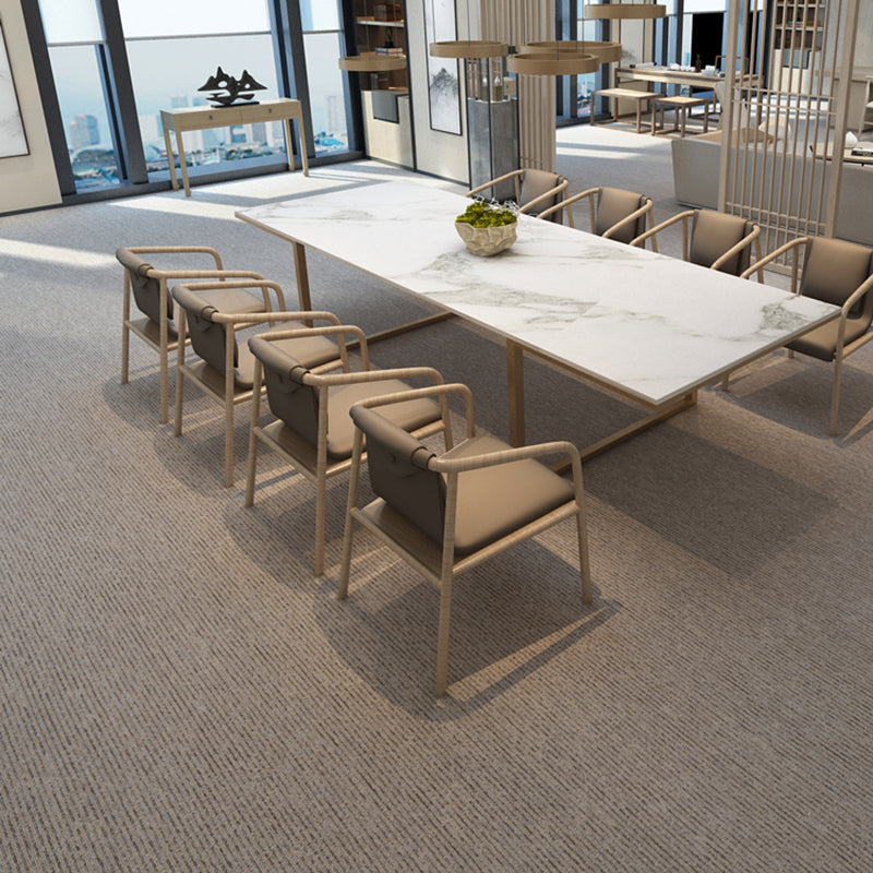 Office Room Carpet Tiles Solid Color Level Loop Square Carpet Tiles