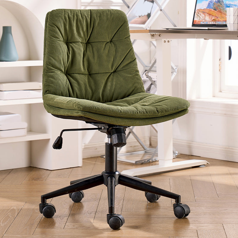 Armless Office Chair No Distressing Ergonomic Modern Desk Chair