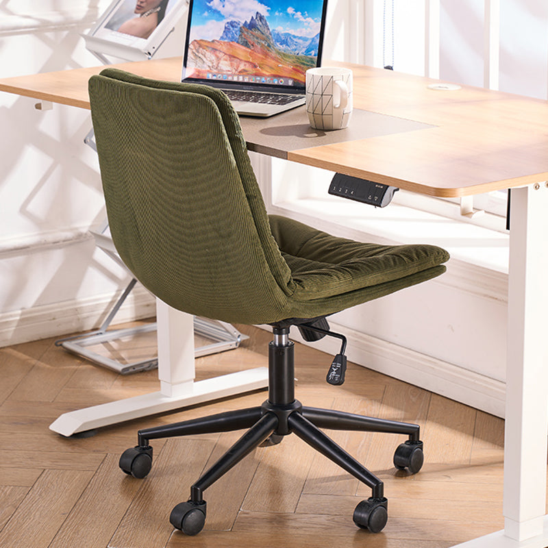 Armless Office Chair No Distressing Ergonomic Modern Desk Chair