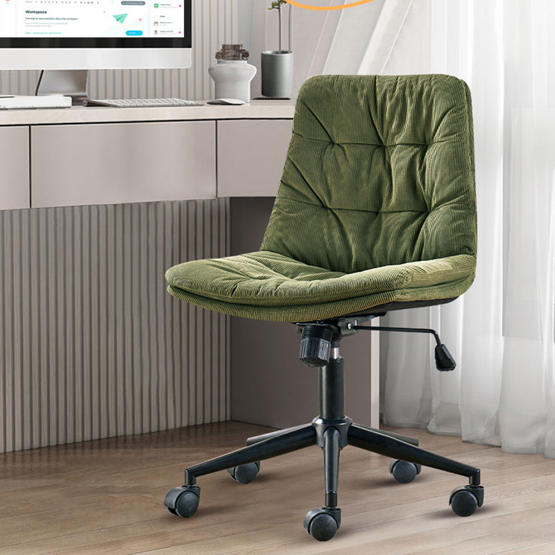 Armless Office Chair No Distressing Ergonomic Modern Desk Chair