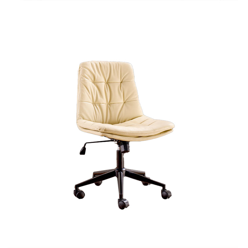 Armless Office Chair No Distressing Ergonomic Modern Desk Chair