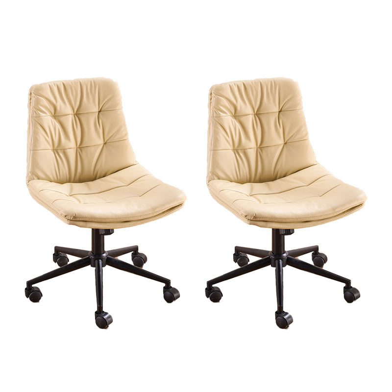 Armless Office Chair No Distressing Ergonomic Modern Desk Chair