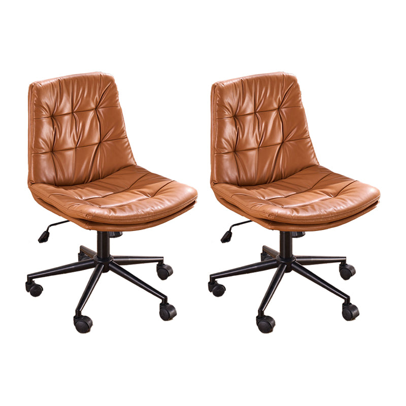 Armless Office Chair No Distressing Ergonomic Modern Desk Chair