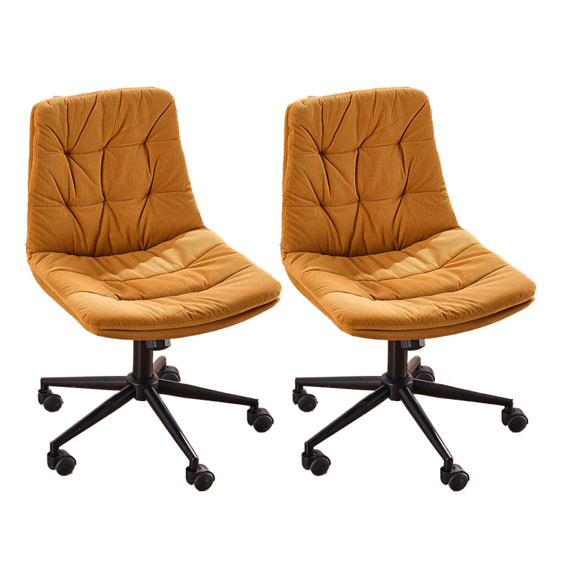 Armless Office Chair No Distressing Ergonomic Modern Desk Chair