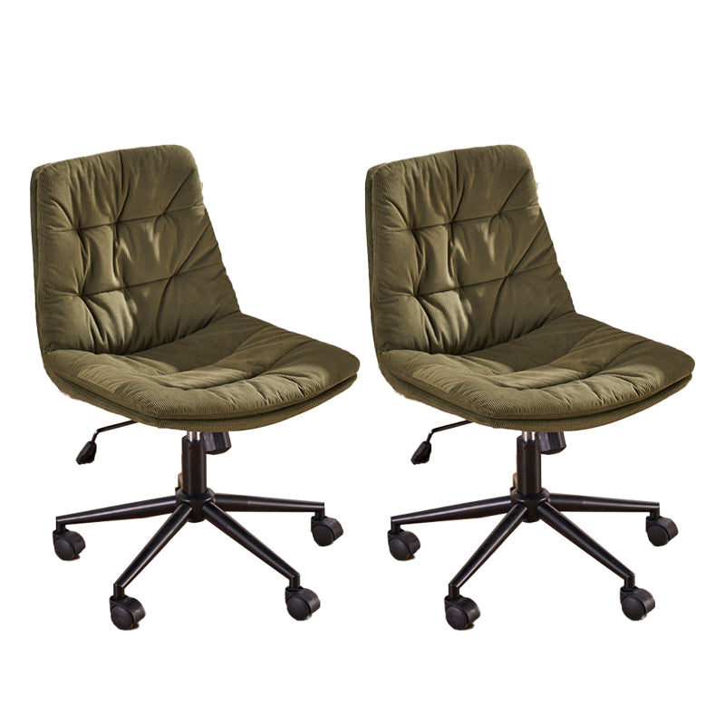 Armless Office Chair No Distressing Ergonomic Modern Desk Chair