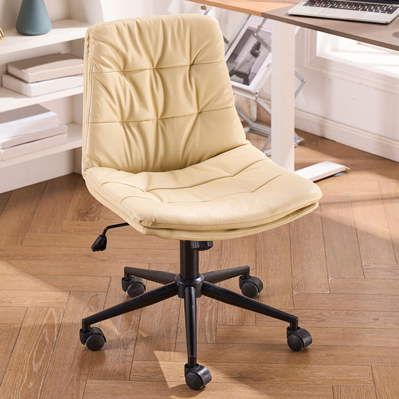 Armless Office Chair No Distressing Modern Ergonomic Desk Chair