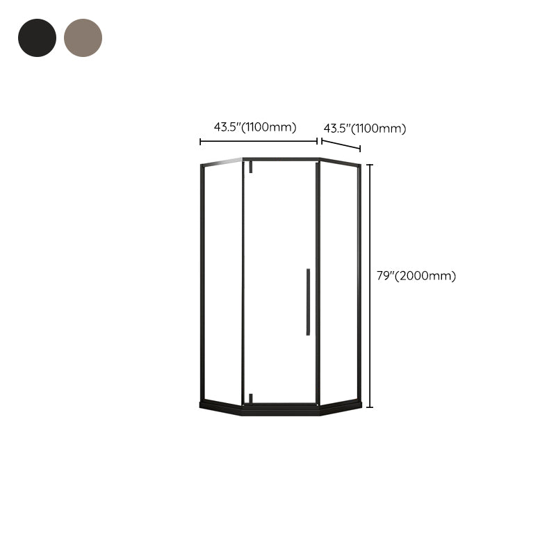 Tempered Framed Shower Bath Door Clear Scratch Resistant Shower Doors