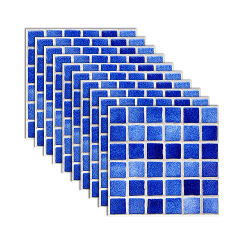 Square Peel and Stick Tiles Grid Mosaic Tile Indoor Wallpaper